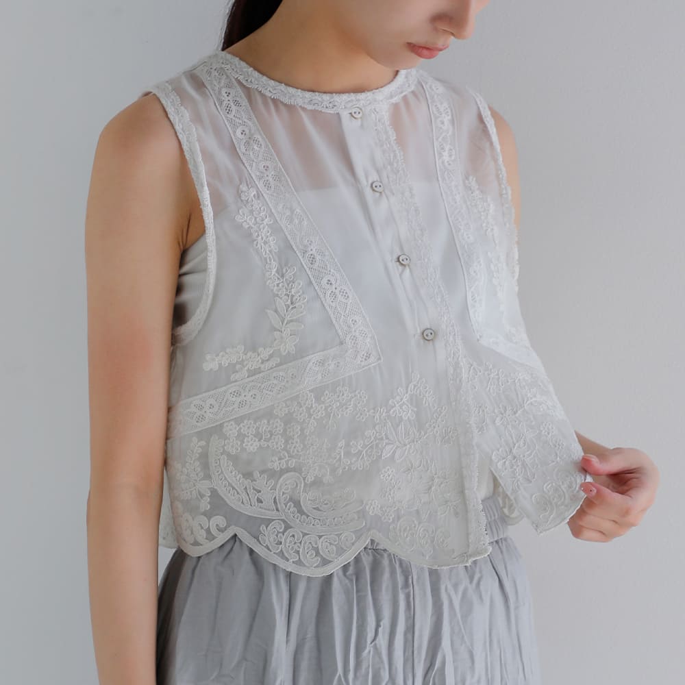 Pheeta フィータ レース ベスト “Maria” ph015c-12 2026ss新作