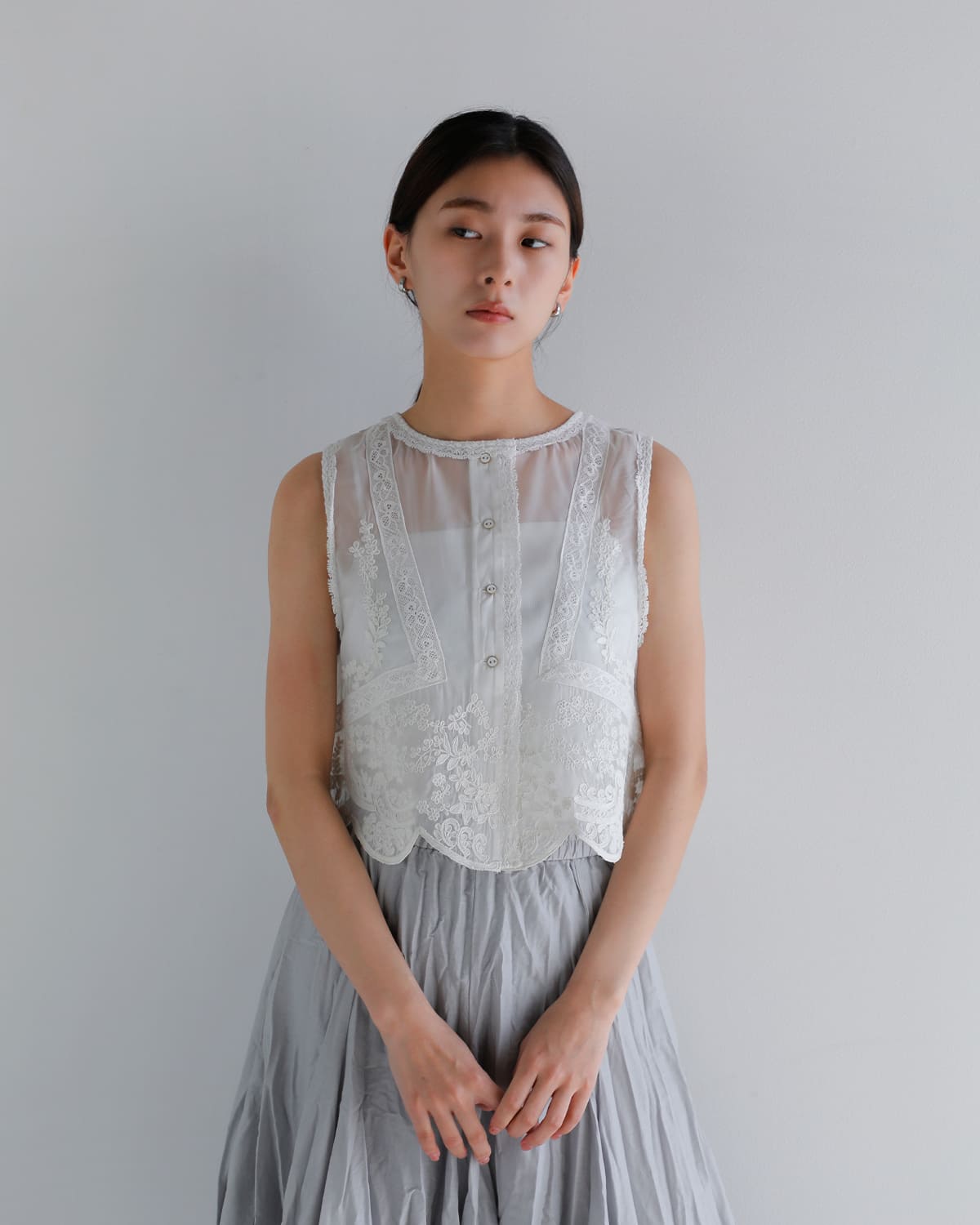 Pheeta フィータ レース ベスト “Maria” ph015c-12 2026ss新作