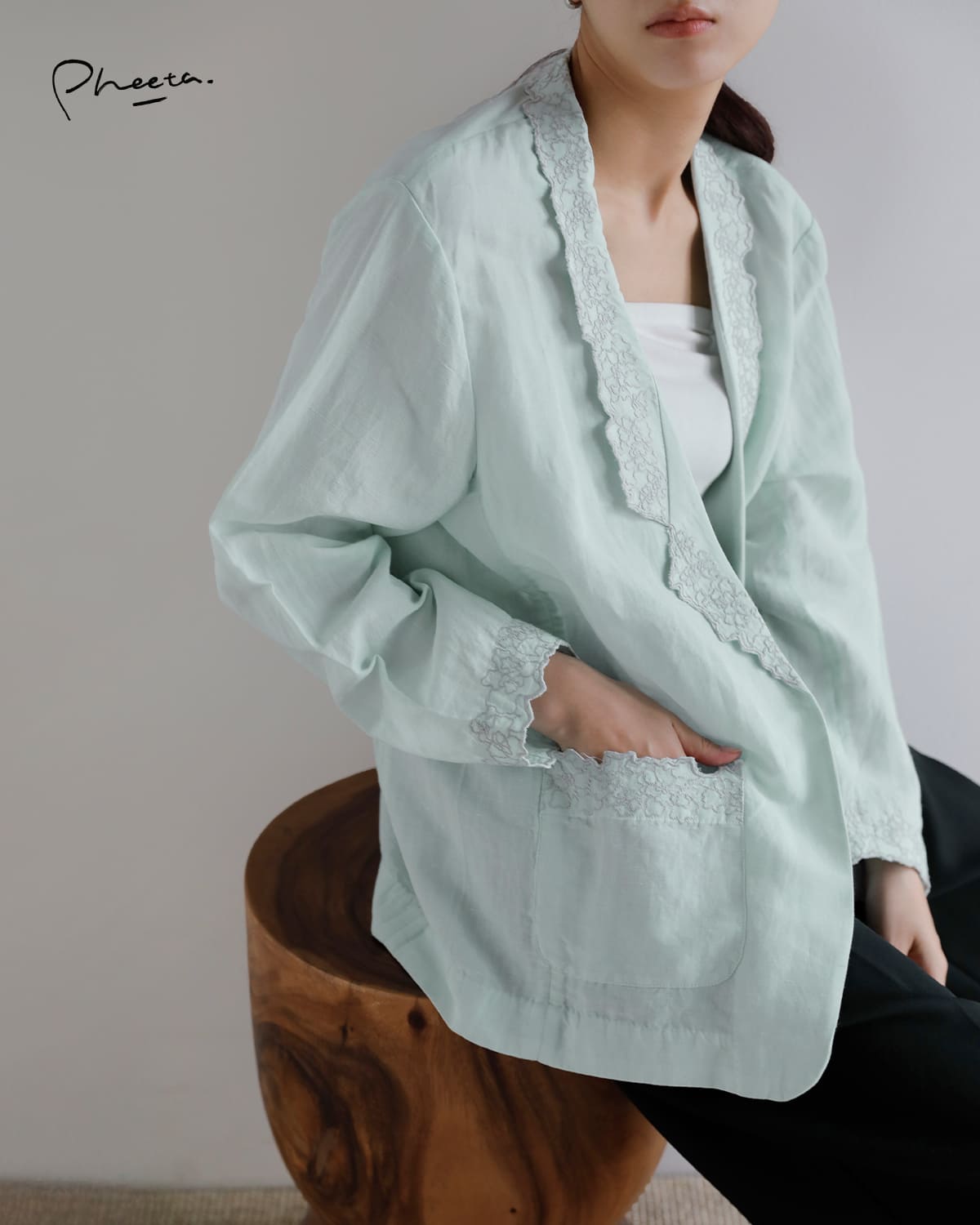 Pheeta フィータ コットン リネン ジャケット “Stella” ph015c-31