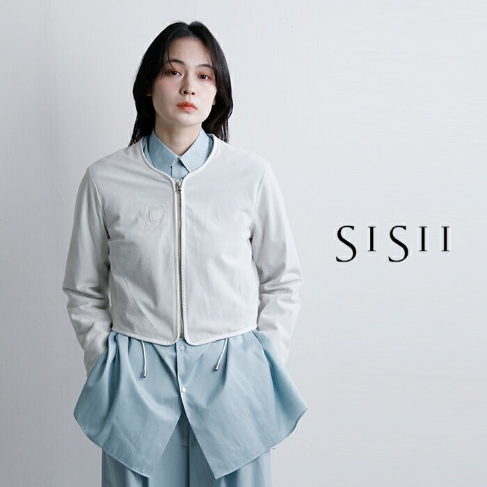 Sisii シシ スエード ノーカラー ジップ ジャケット “NO COLLAR ZIP