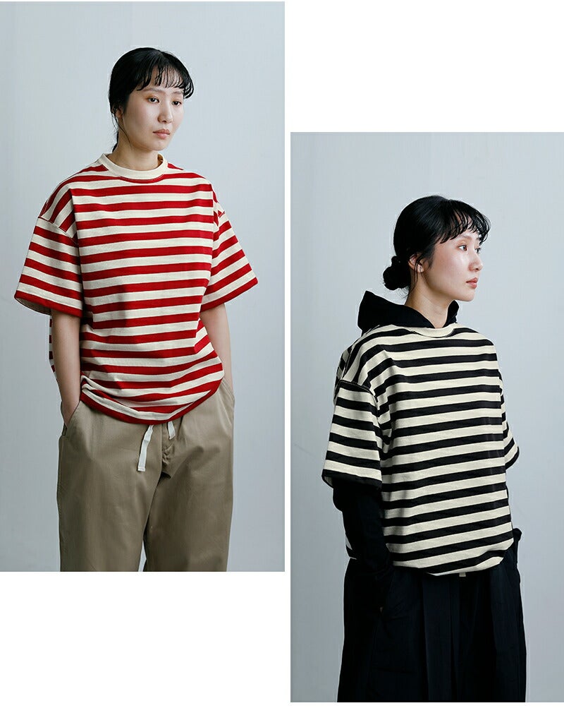 HAVERSACK ハバーサック 度詰天竺ボーダー 半袖 Tシャツ 812624