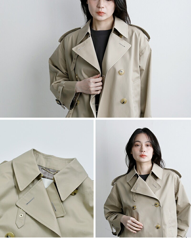新品未使用　マッキントッシュ　ショートトレンチコート クーポン対象】MACKINTOSH マッキントッシュ アイマス 撥水ベンタイル