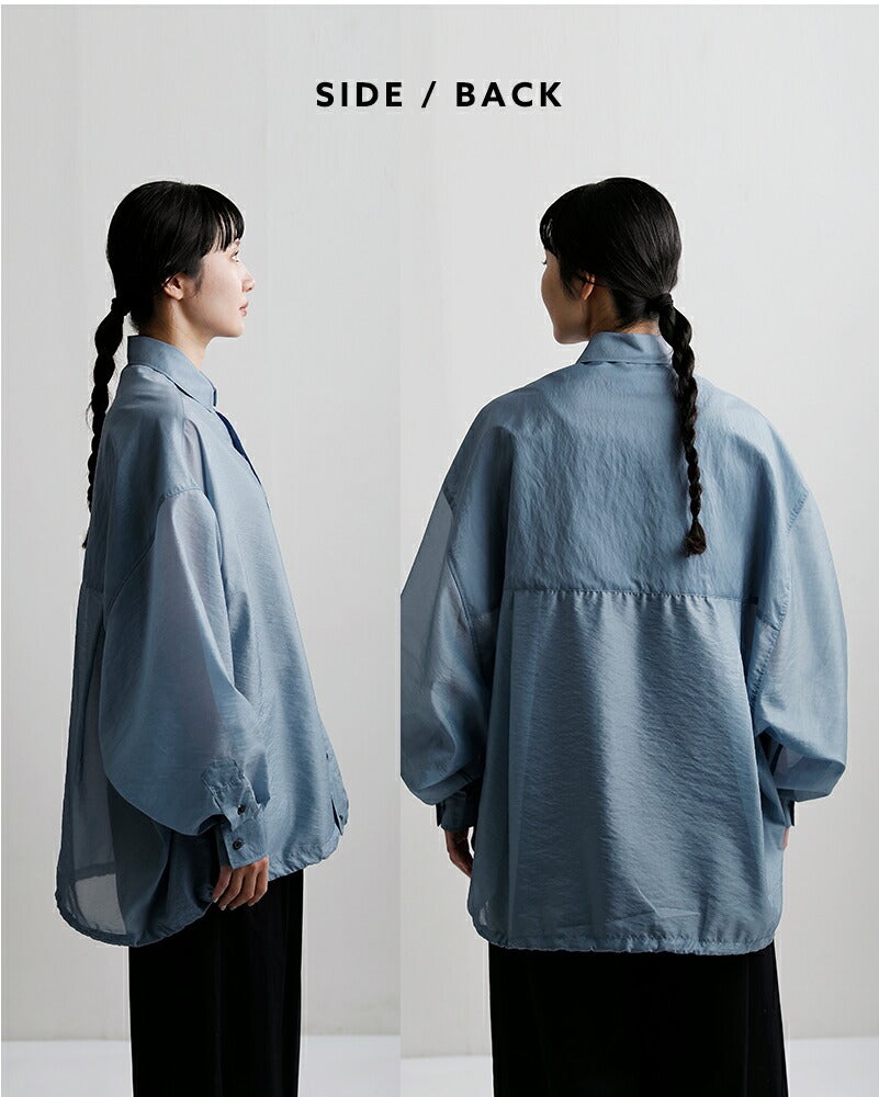 ※Munnnnnnnn※【美品】MOTHER FORME ビッグシャツ クーポン対象】MANON マノン オーガンジーシアー ビッグ シャツ