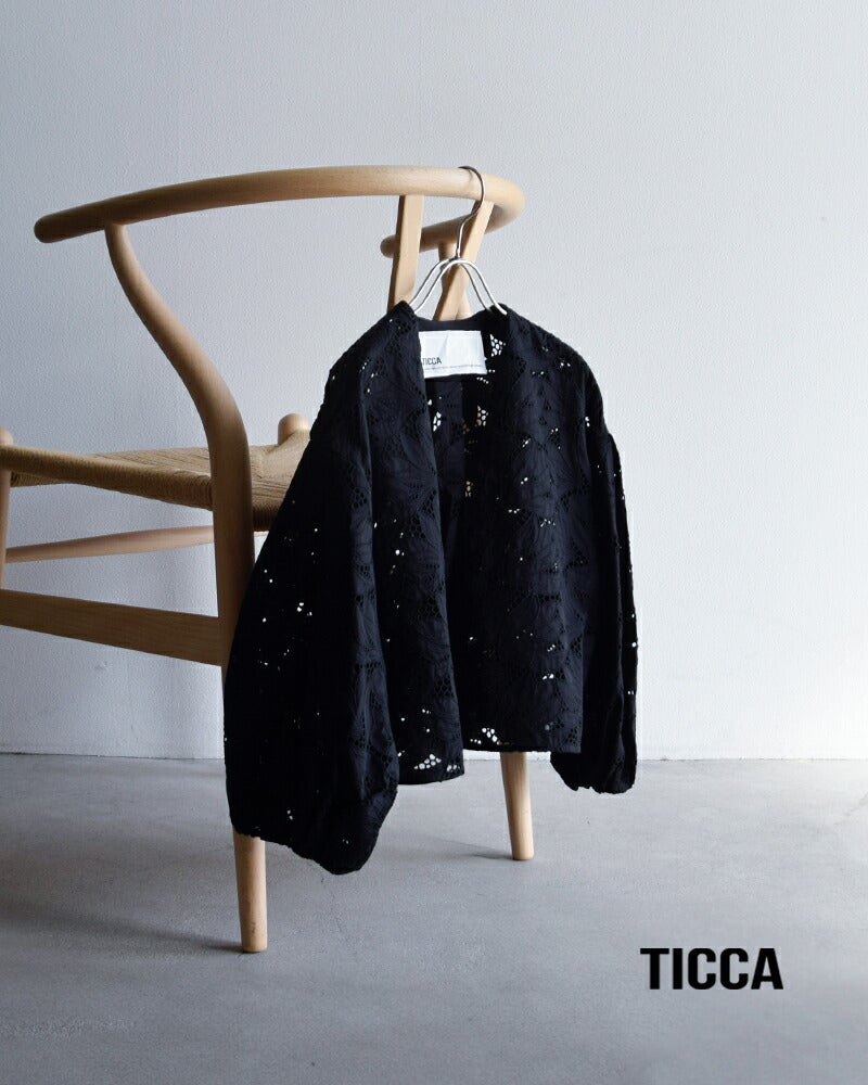 クーポン対象】TICCA ティッカ フラワー レース ジャケット tbfs-133