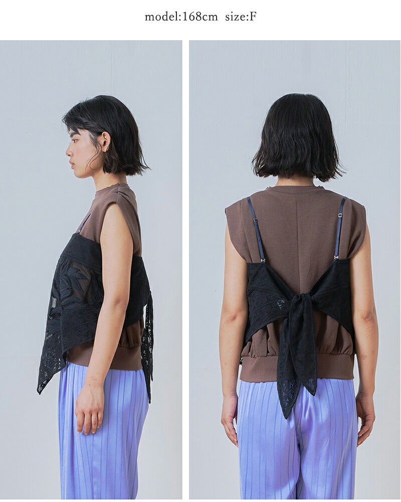 30%OFF】whyto ホワイト レース コンビネーション キャミソール “lace