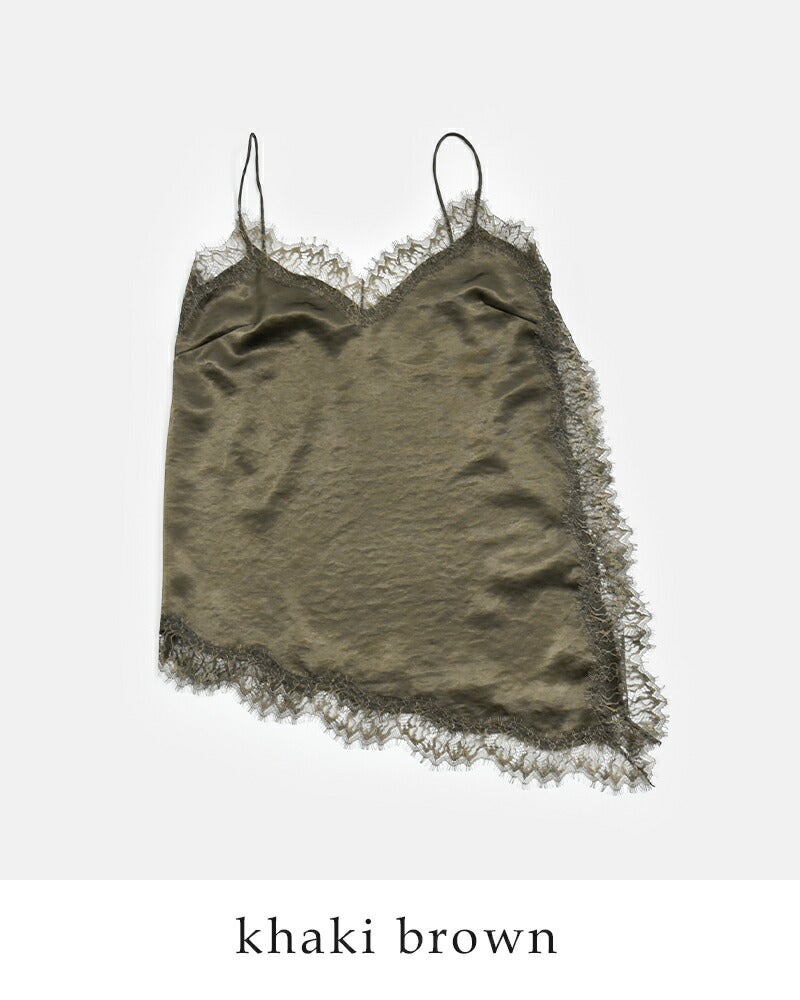 CREDONA クレドナ サテン レース キャミソール SATIN LACE CAMI