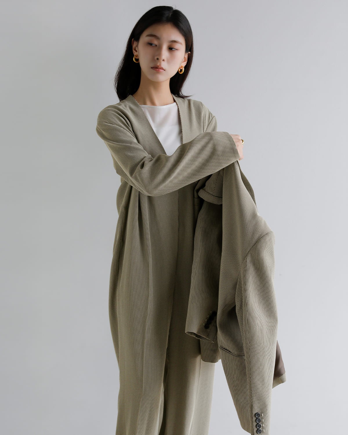 3こ1】【40%OFF】CREDONA クレドナ チェック ジャガード ジャンプ