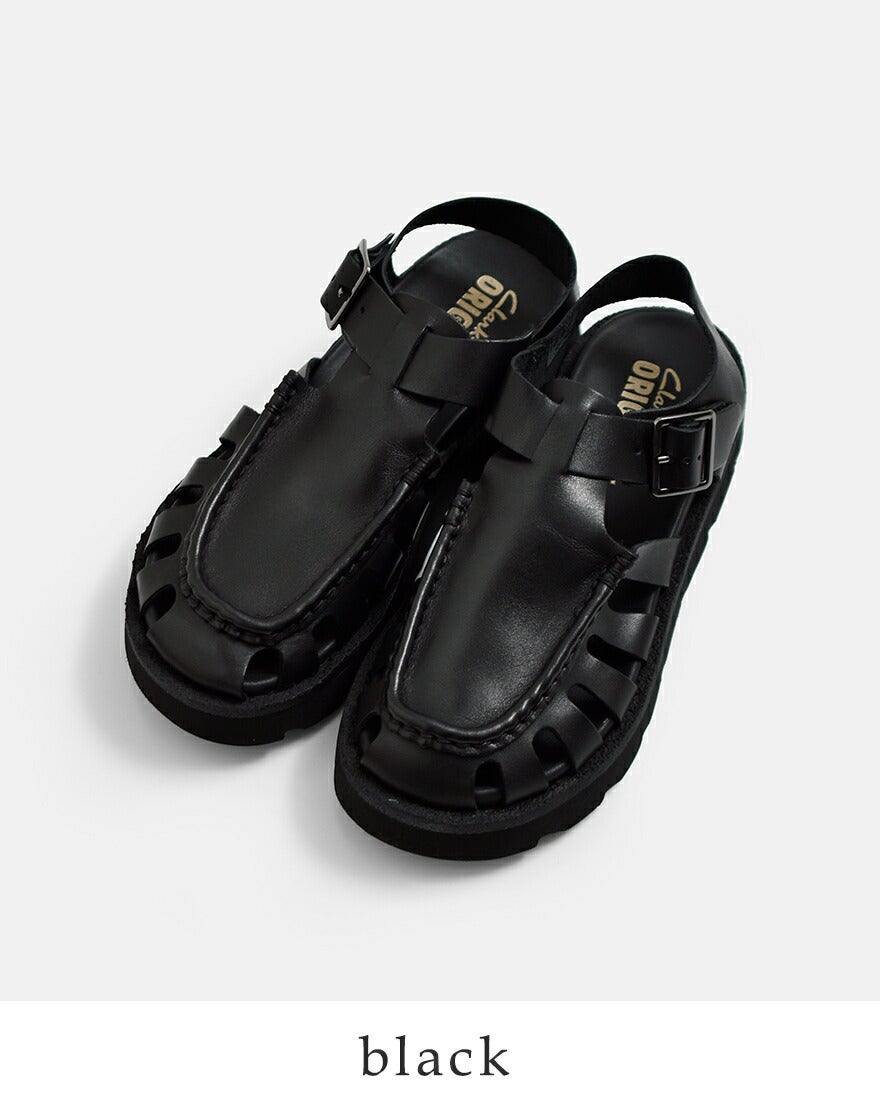 クーポン対象】clarks クラークス レザー グルカサンダル meare-buckle