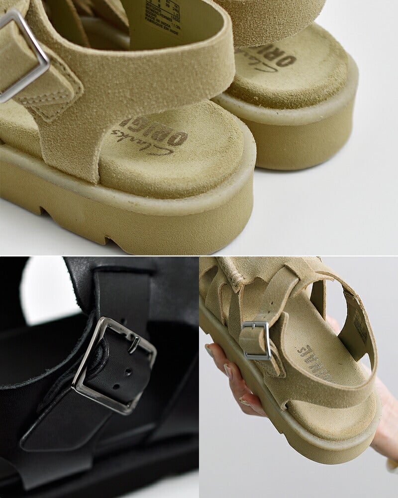 クーポン対象】clarks クラークス レザー グルカサンダル meare-buckle