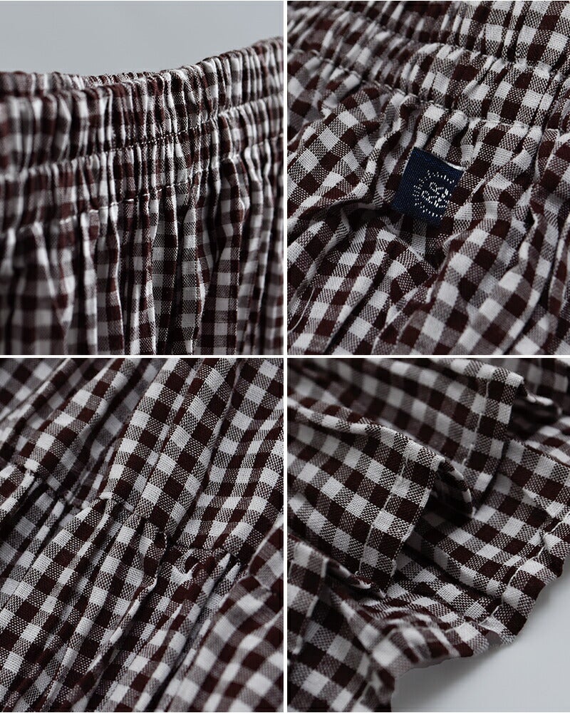 3こ1】【30%OFF】Rockmount ロックマウント ギンガムチェック しわ加工
