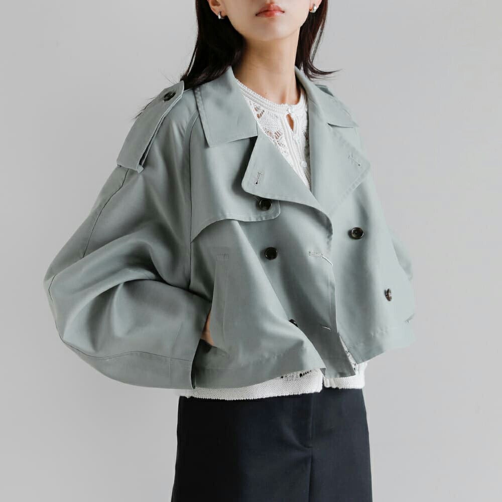 CLANE クラネ シアー ショート トレンチジャケット 10104-0543 2026ss