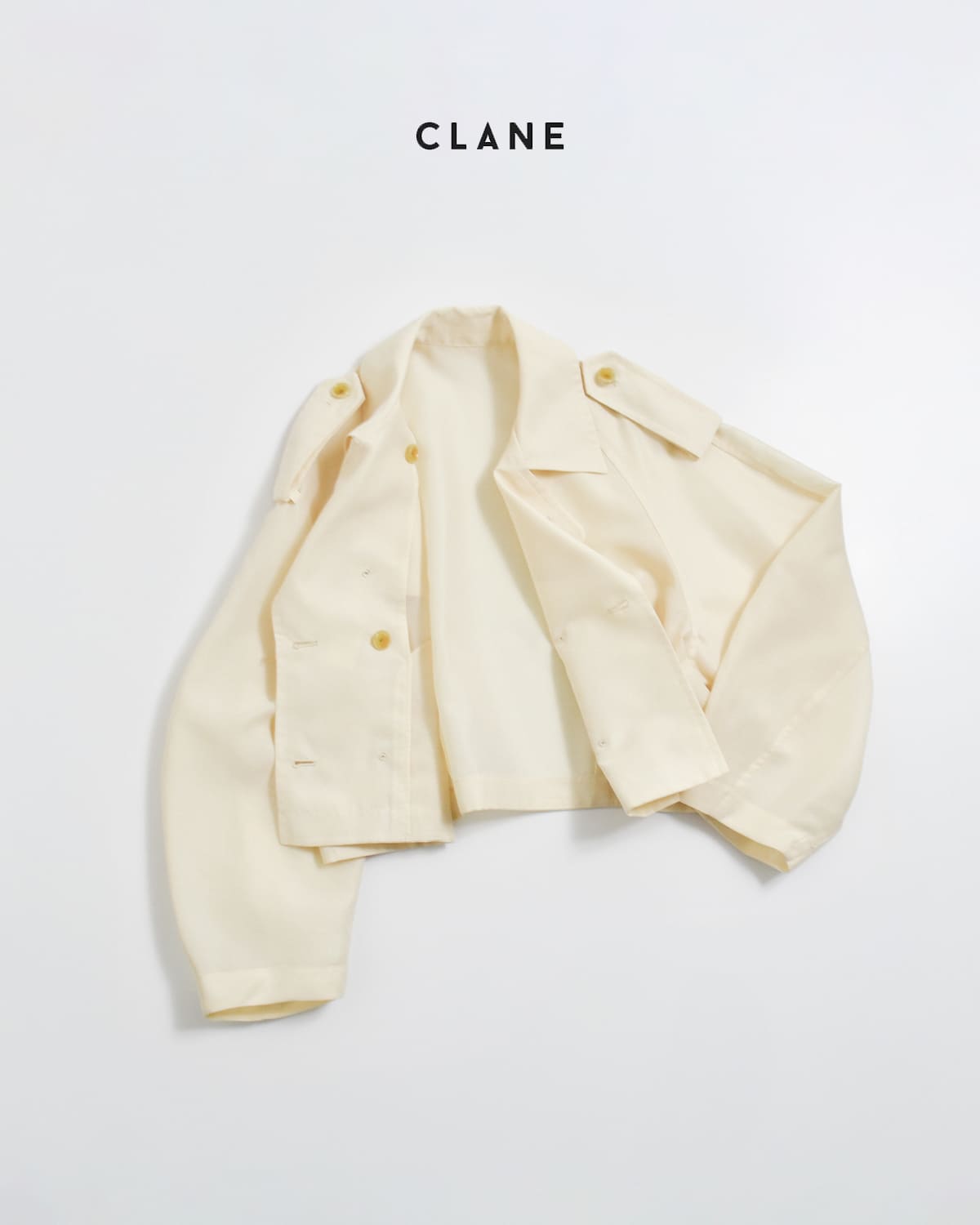 CLANE クラネ シアー ショート トレンチジャケット 10104-0543 2026ss