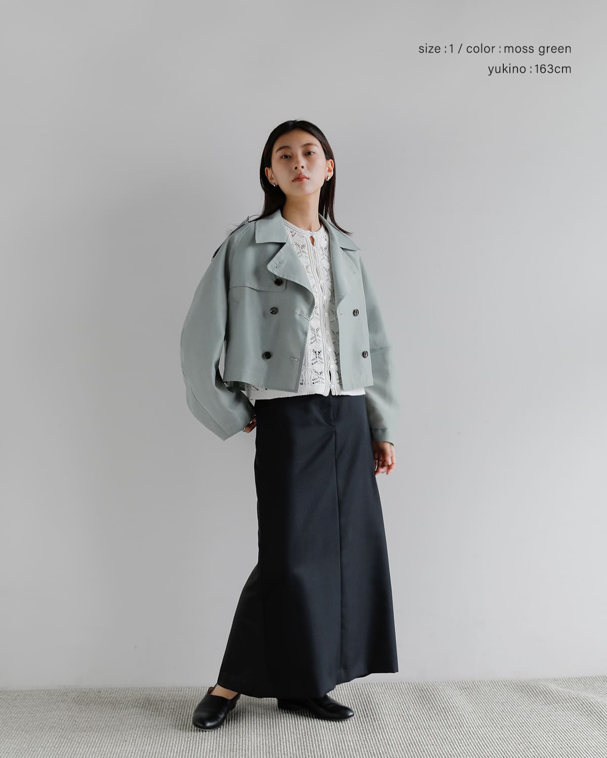 CLANE クラネ シアー ショート トレンチジャケット 10104-0543 2026ss
