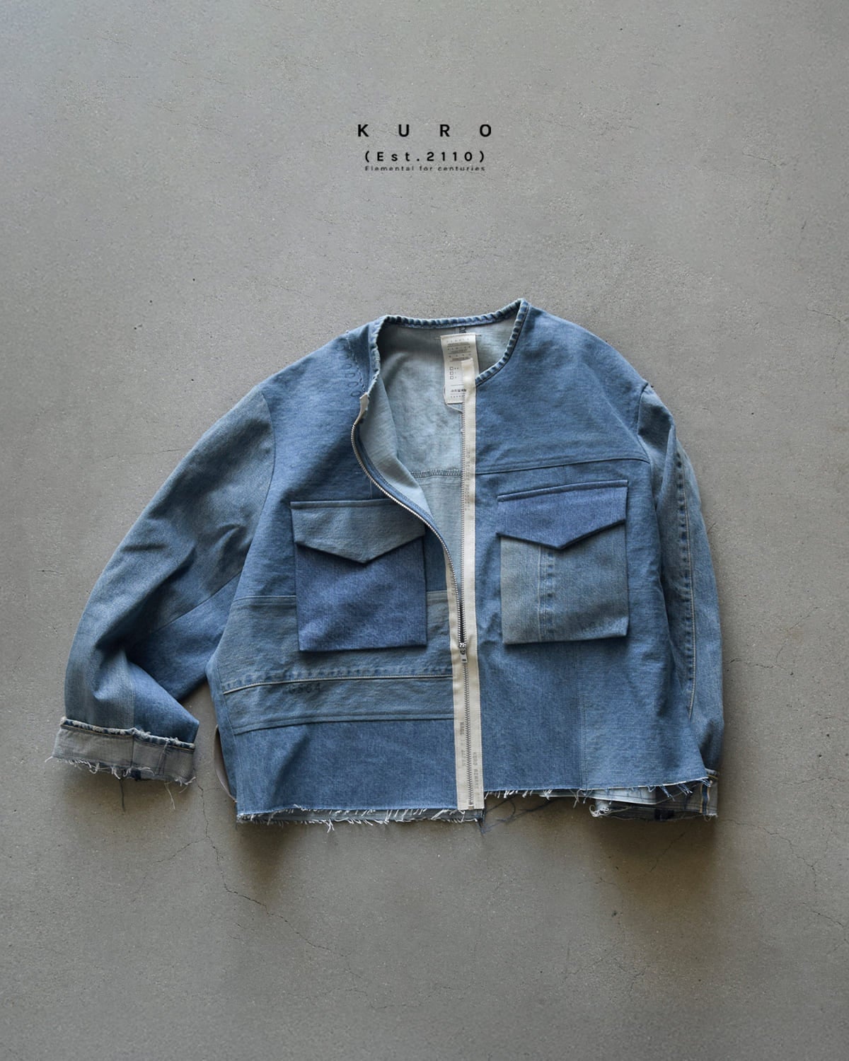 KURO クロ コットン リメイク デニム マーク2 ジャケット REMAKE DENIM