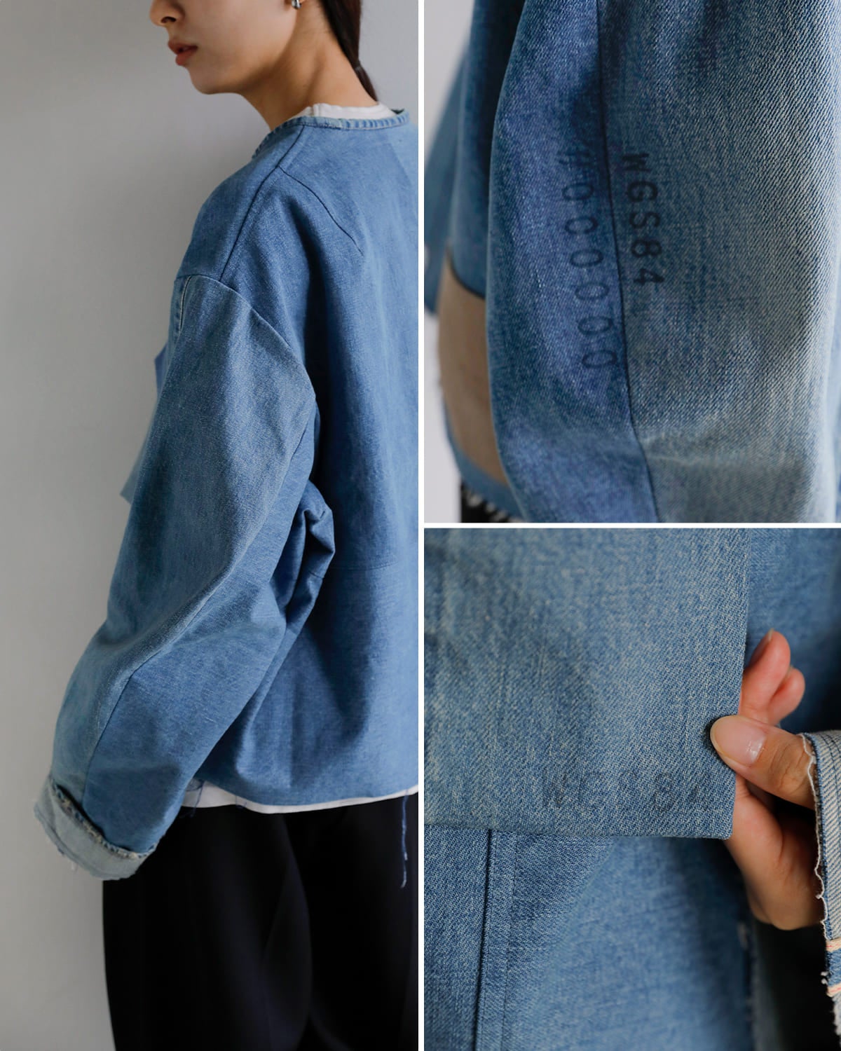 KURO クロ コットン リメイク デニム マーク2 ジャケット REMAKE DENIM