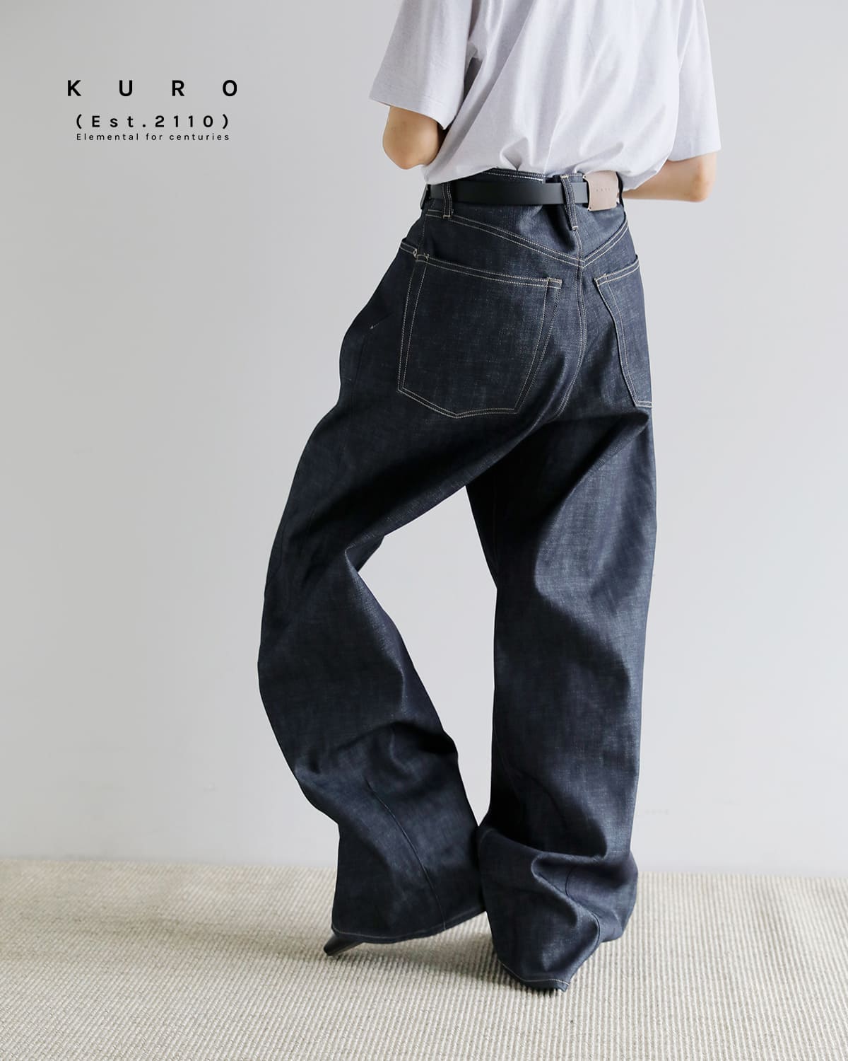 KURO クロ ストラクチャー デニム パンツ STRUCTURE 964233 2026ss新作