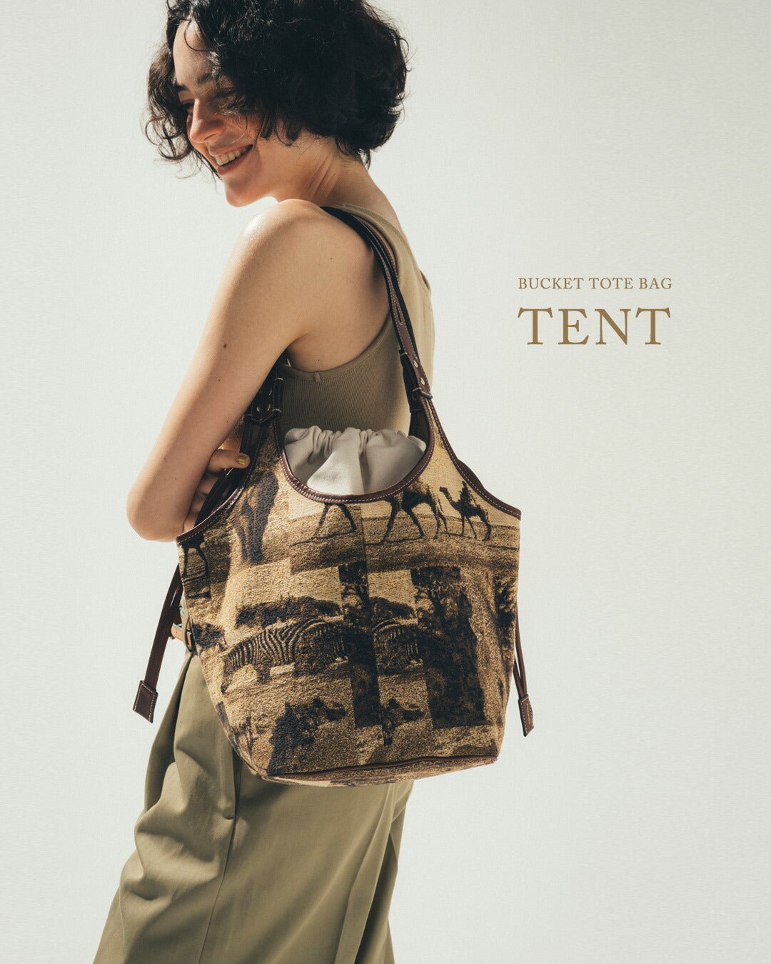 A VACATION ア ヴァケーション バケット トートバッグ TENT 26ss-a110