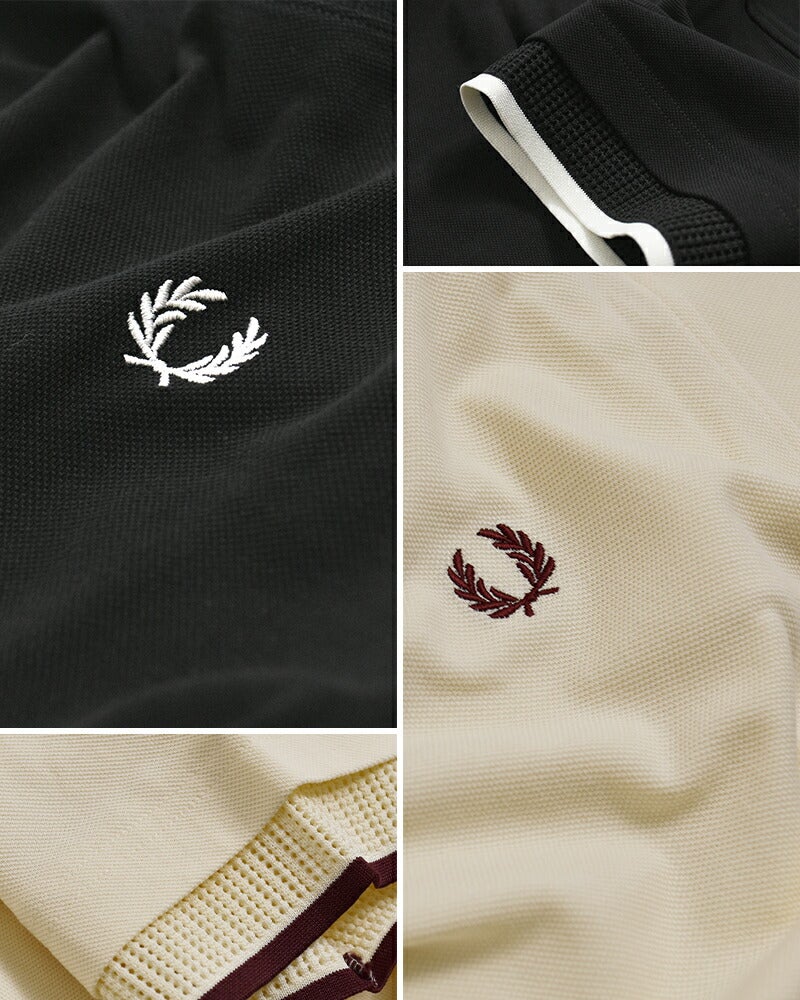 FRED PERRY フレッド ペリー メッシュ カフ ピケ 半袖Tシャツ MESH