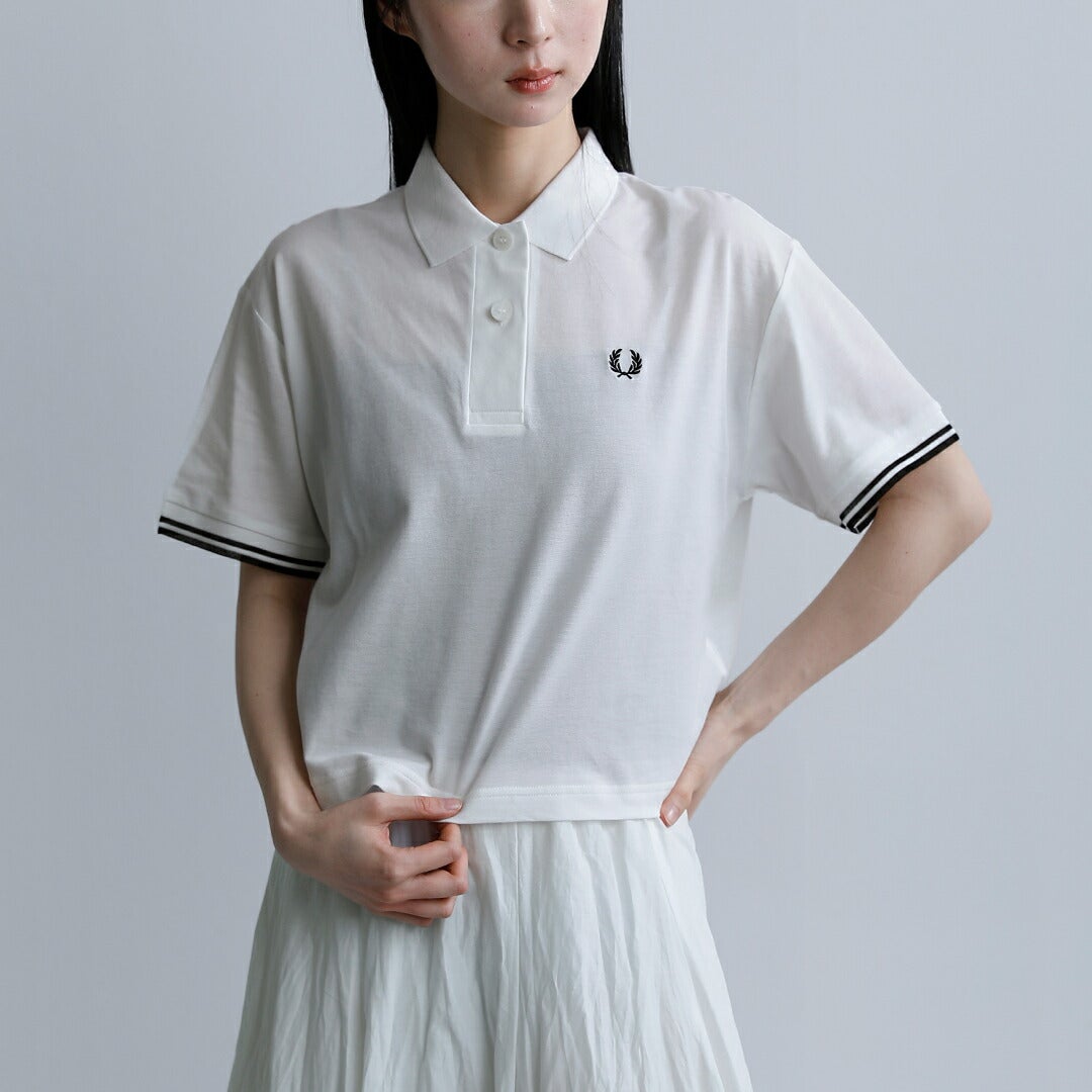 フレッドペリーポロシャツ　xs 新品 FRED PERRY フレッド ペリー シアー ティップド ポロシャツ SHEER