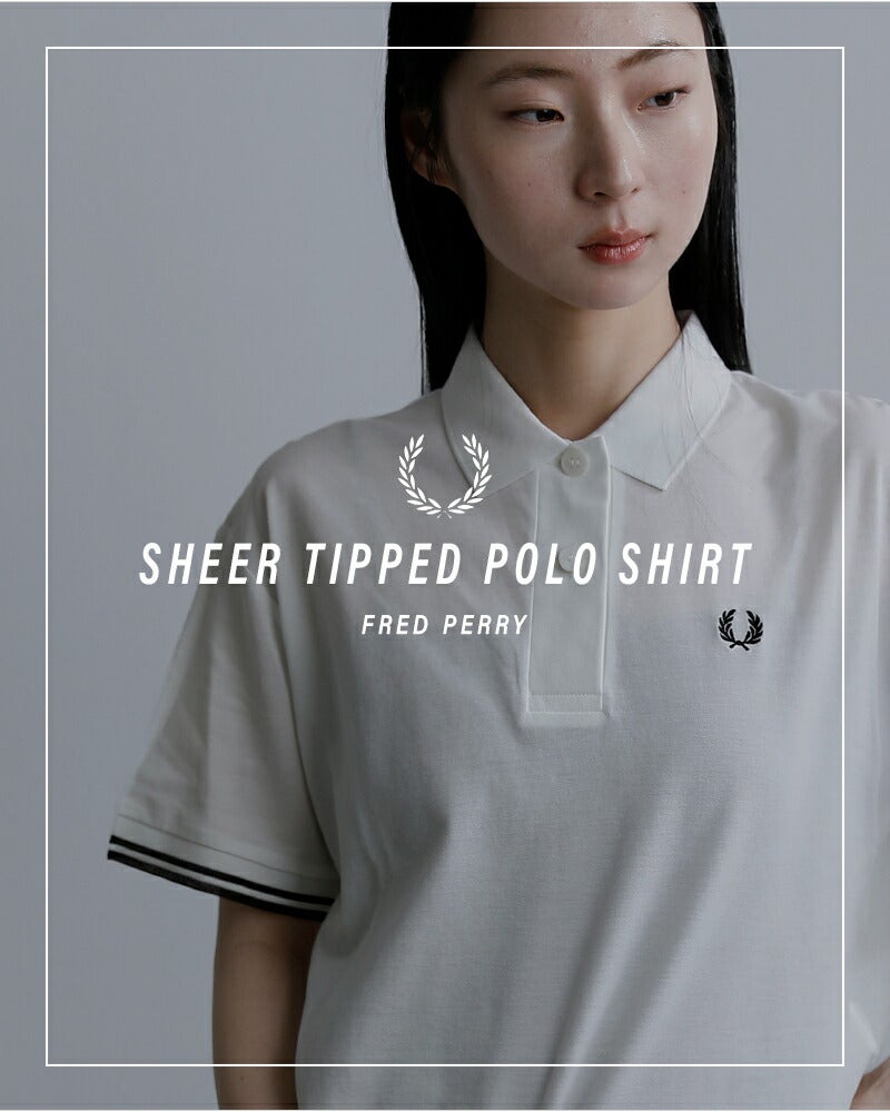 FRED PERRY フレッド ペリー シアー ティップド ポロシャツ SHEER