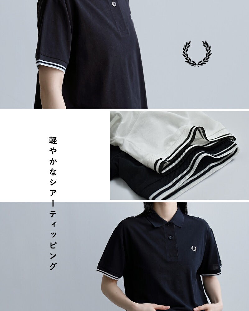 FRED PERRY フレッド ペリー シアー ティップド ポロシャツ SHEER