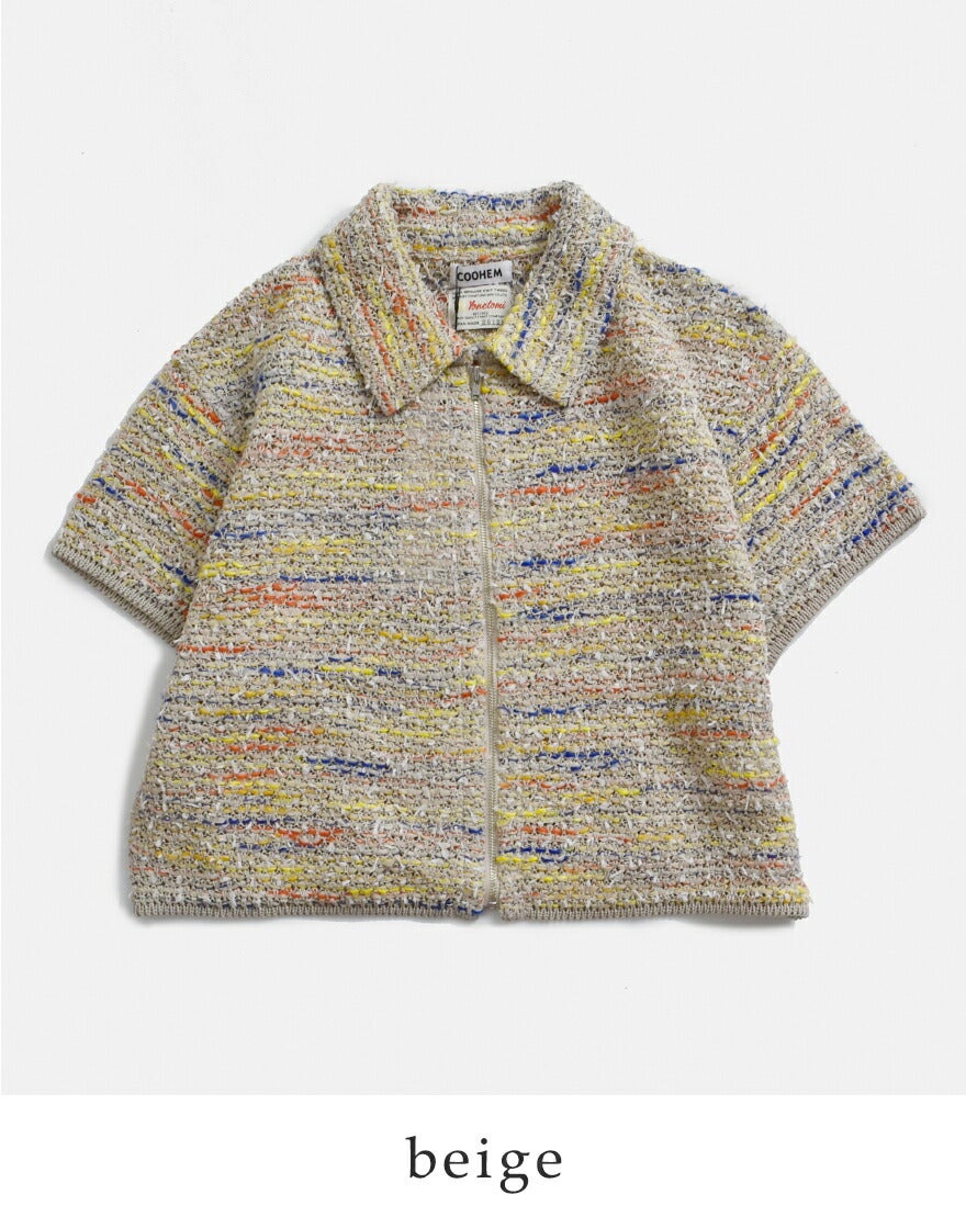 Coohen ツイードセーター COOHEM（コーヘン） チェックツイード カーディガン｜ROCOCO ONLINE STORE