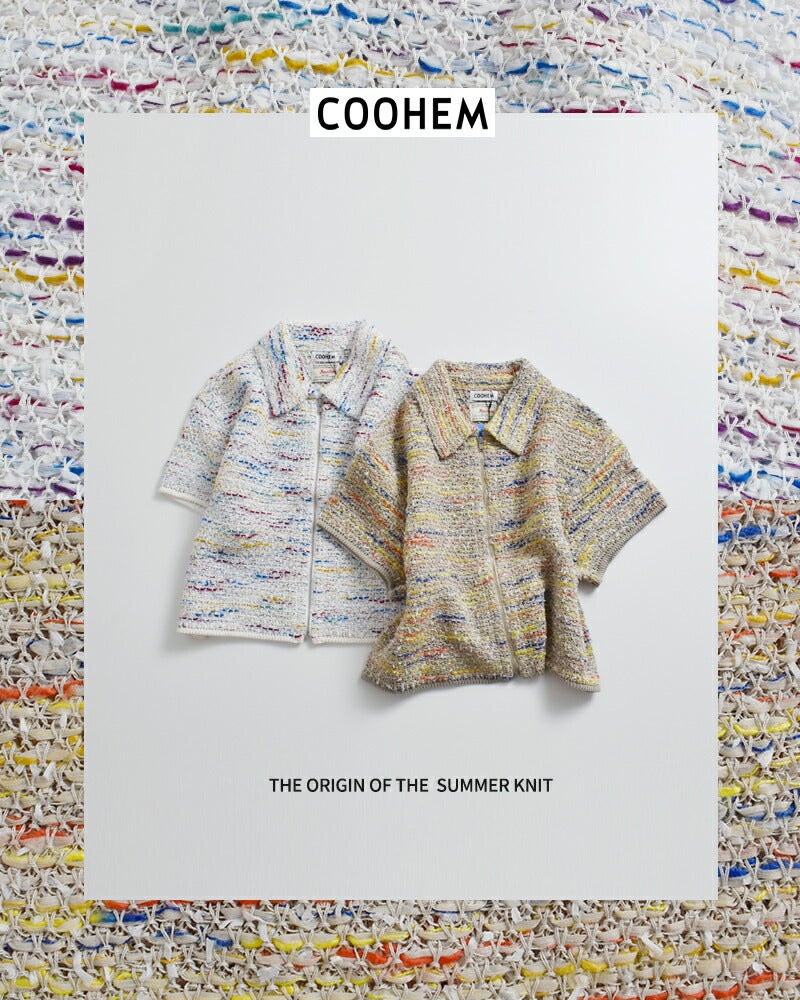 COOHEM コーへン KOUHEN サマーツイード ニット シャツ 11-262-015