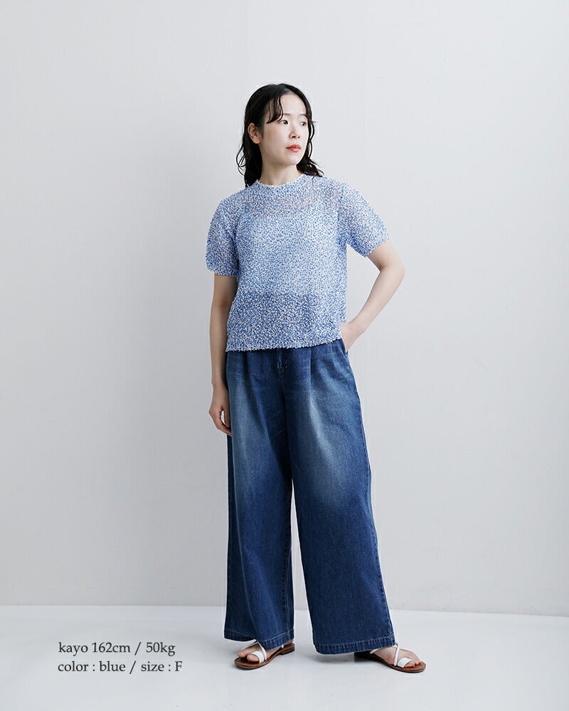 COOHEM コーへン シアー モール ニット プルオーバー 11-262-021