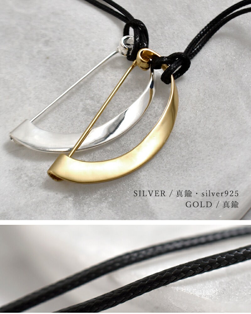JAMIRAY ジャミレイ モダン カーブ ピン ネックレス “MODERN CURVE PIN