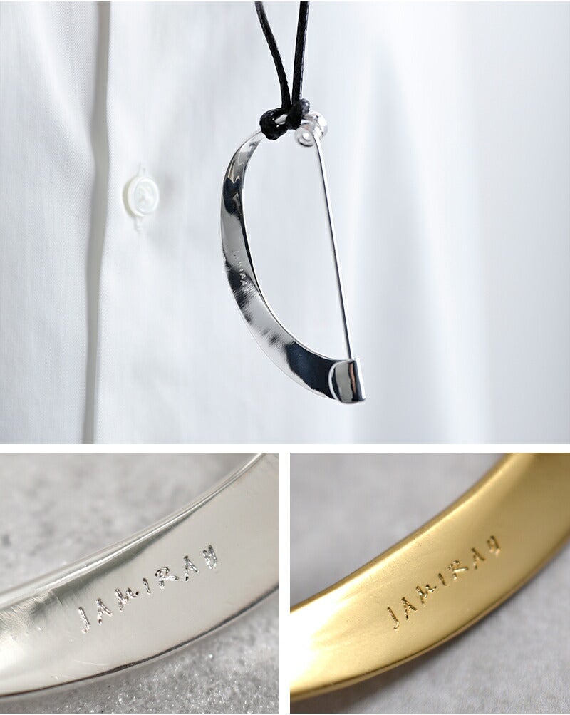 JAMIRAY ジャミレイ モダン カーブ ピン ネックレス “MODERN CURVE PIN