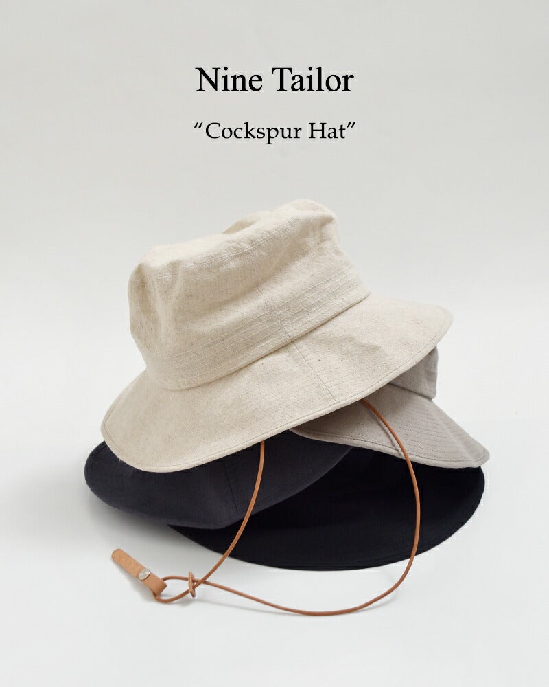 クーポン対象】Nine Tailor ナインテイラー コットンリネン ハット