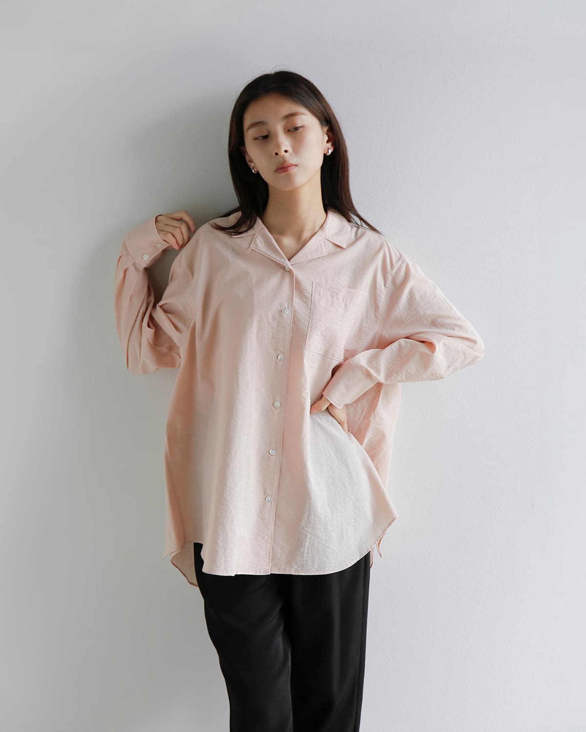 20%OFF】MANOF マノフ バックレイヤード シアー シャツ 80122-4063
