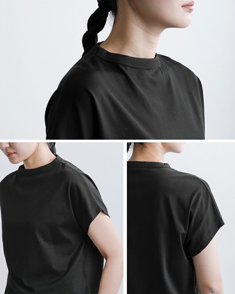 handvaerk ハンドバーク 60/2ジャージー キャップスリーブ Tシャツ