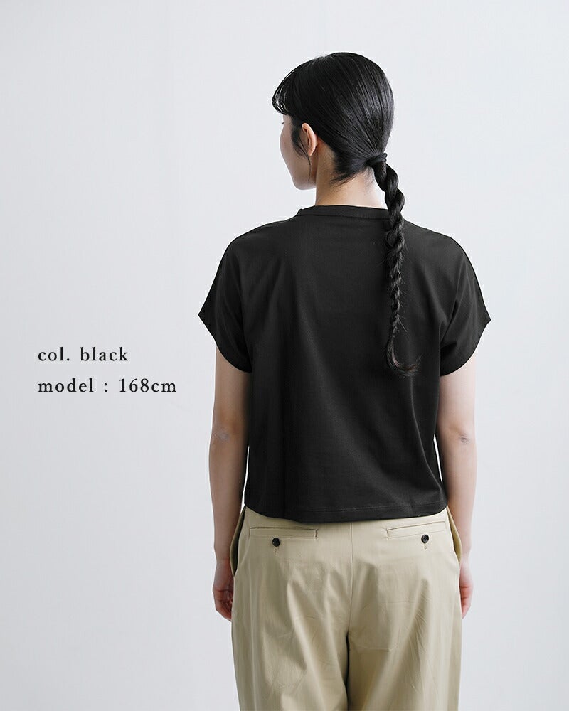 handvaerk ハンドバーク 60/2ジャージー キャップスリーブ Tシャツ