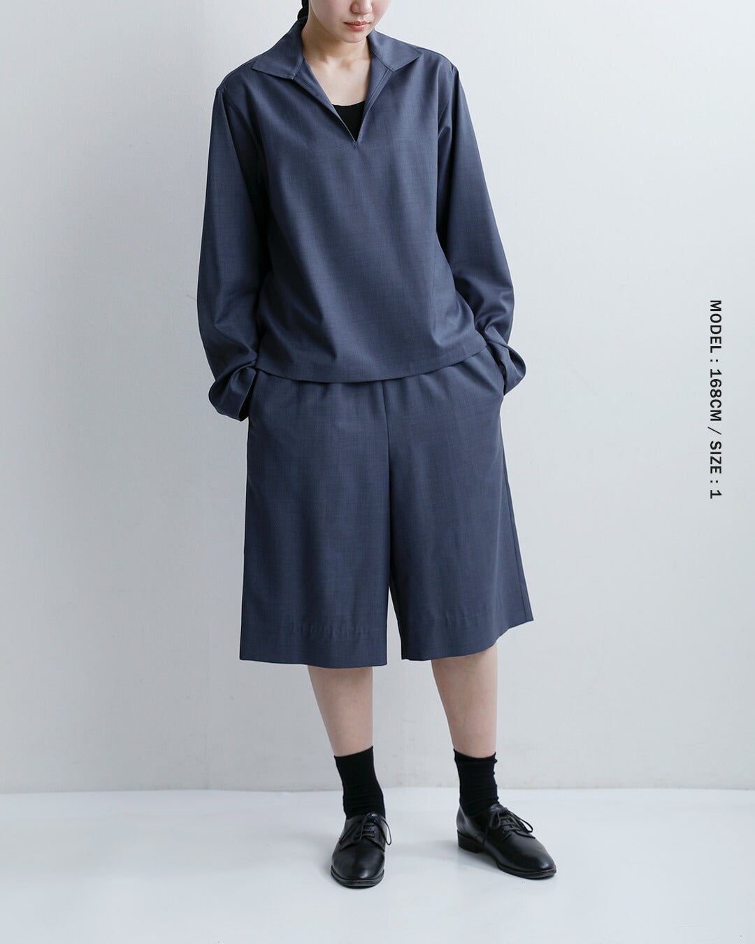 LOEFF ロエフ ウールトロ キュロットパンツ 8819-2-000001 レディース