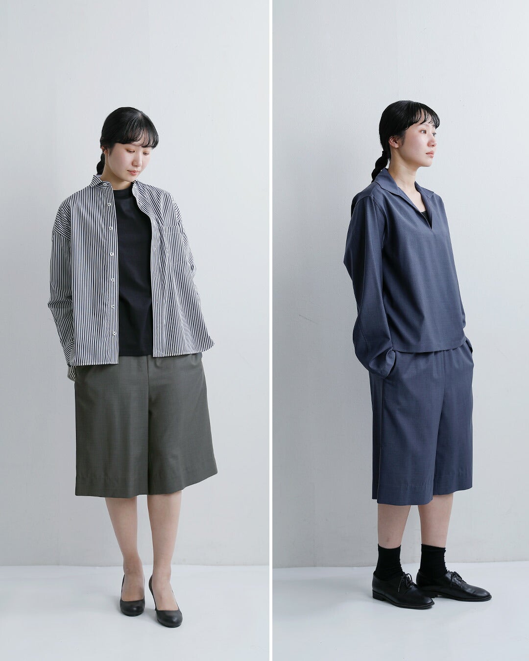 LOEFF ロエフ ウールトロ キュロットパンツ 8819-2-000001 レディース