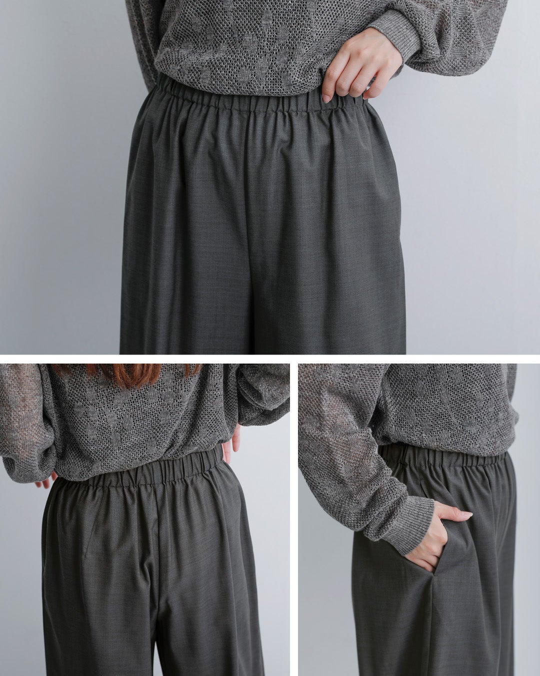 40%OFF】LOEFF ロエフ ウールトロ キュロットパンツ 8819-2-000001