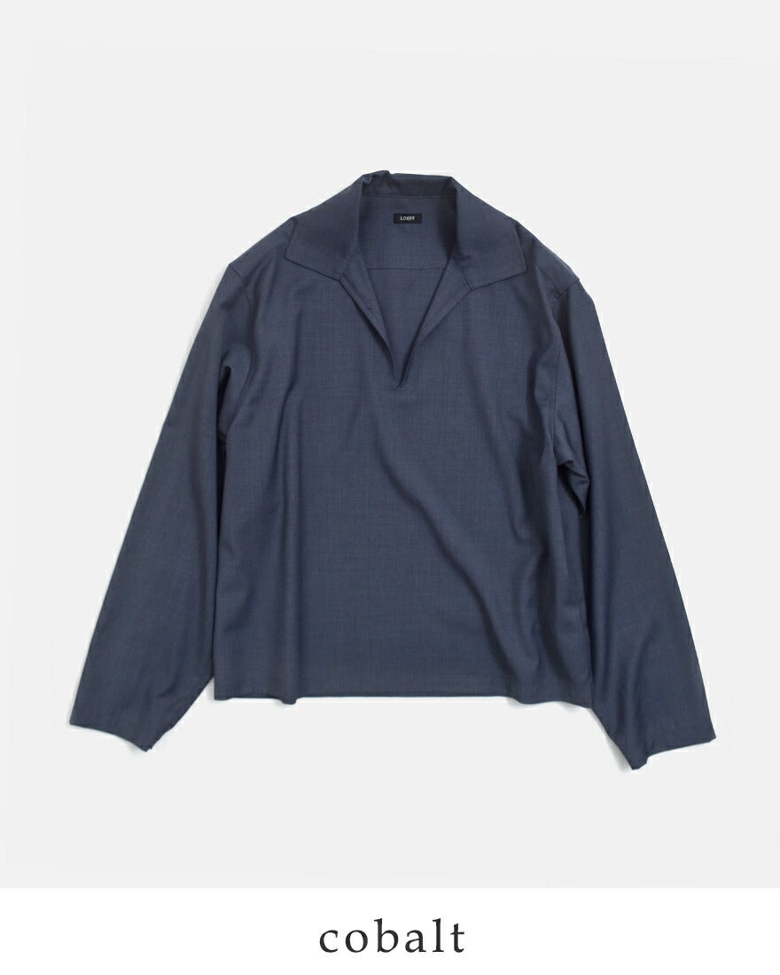 30%OFF】LOEFF ロエフ ウールトロ スキッパーシャツレディース 2026ss