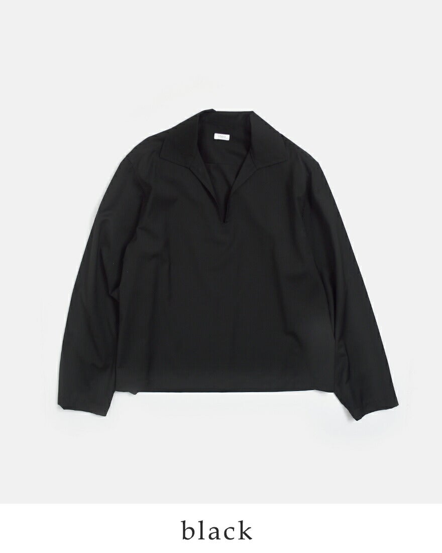30%OFF】LOEFF ロエフ ウールトロ スキッパーシャツレディース 2026ss