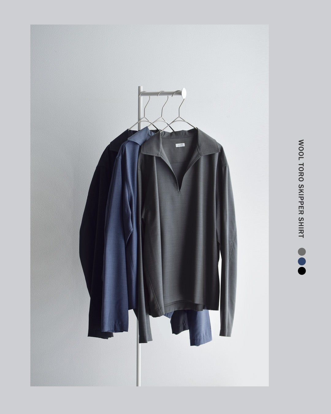 LOEFF ロエフ ウールトロ スキッパーシャツレディース 2026ss新作 春夏