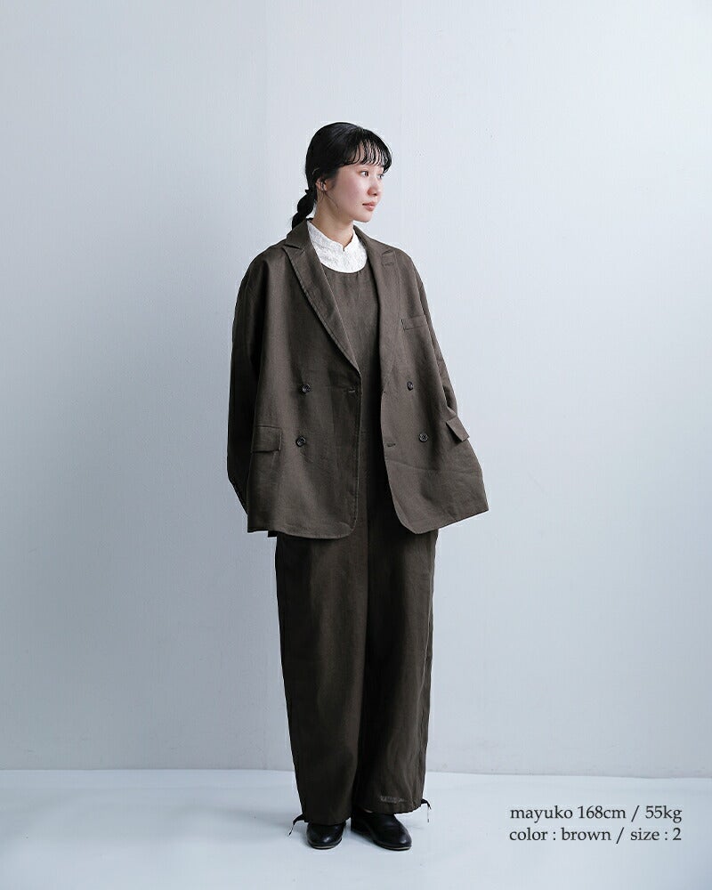 Honnete オネット ダブルブレスト オーバーフィット ジャケット ho