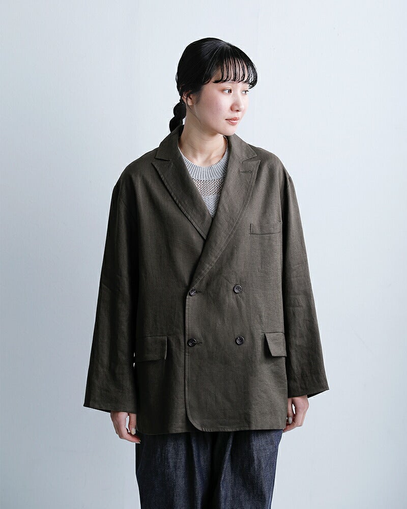 Honnete オネット ダブルブレスト オーバーフィット ジャケット ho