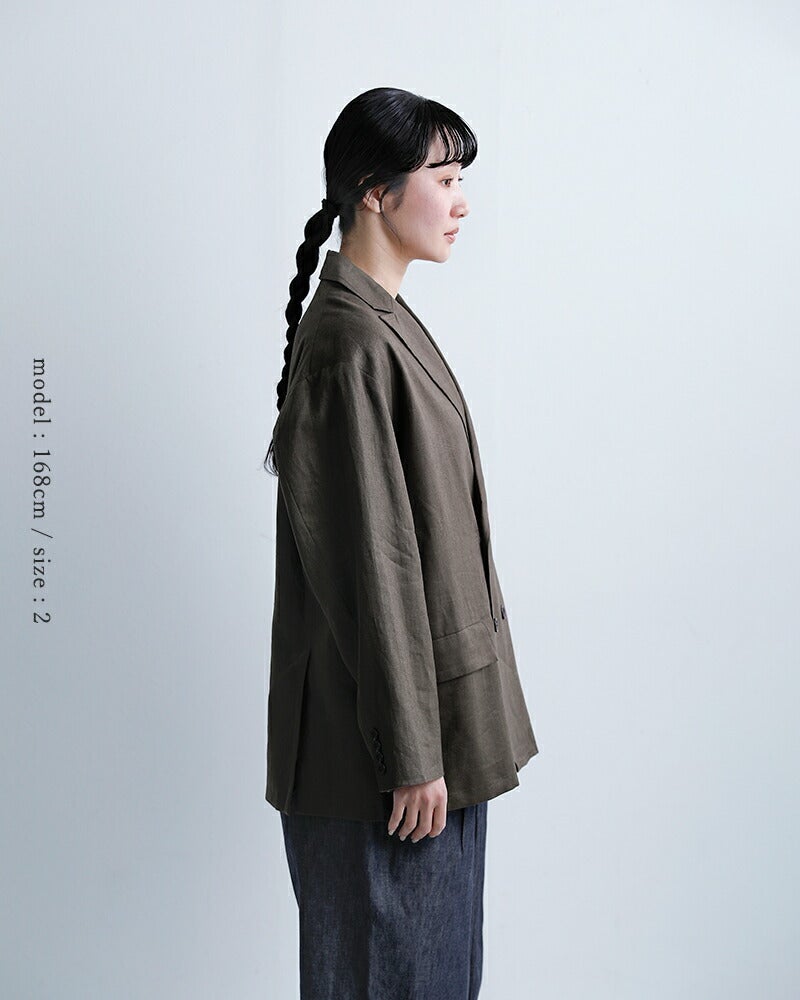 Honnete オネット ダブルブレスト オーバーフィット ジャケット ho