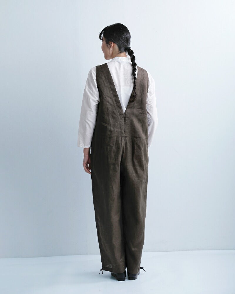 Honnete オネット リネン サロペット ho-26ss-p25 レディース 2026ss