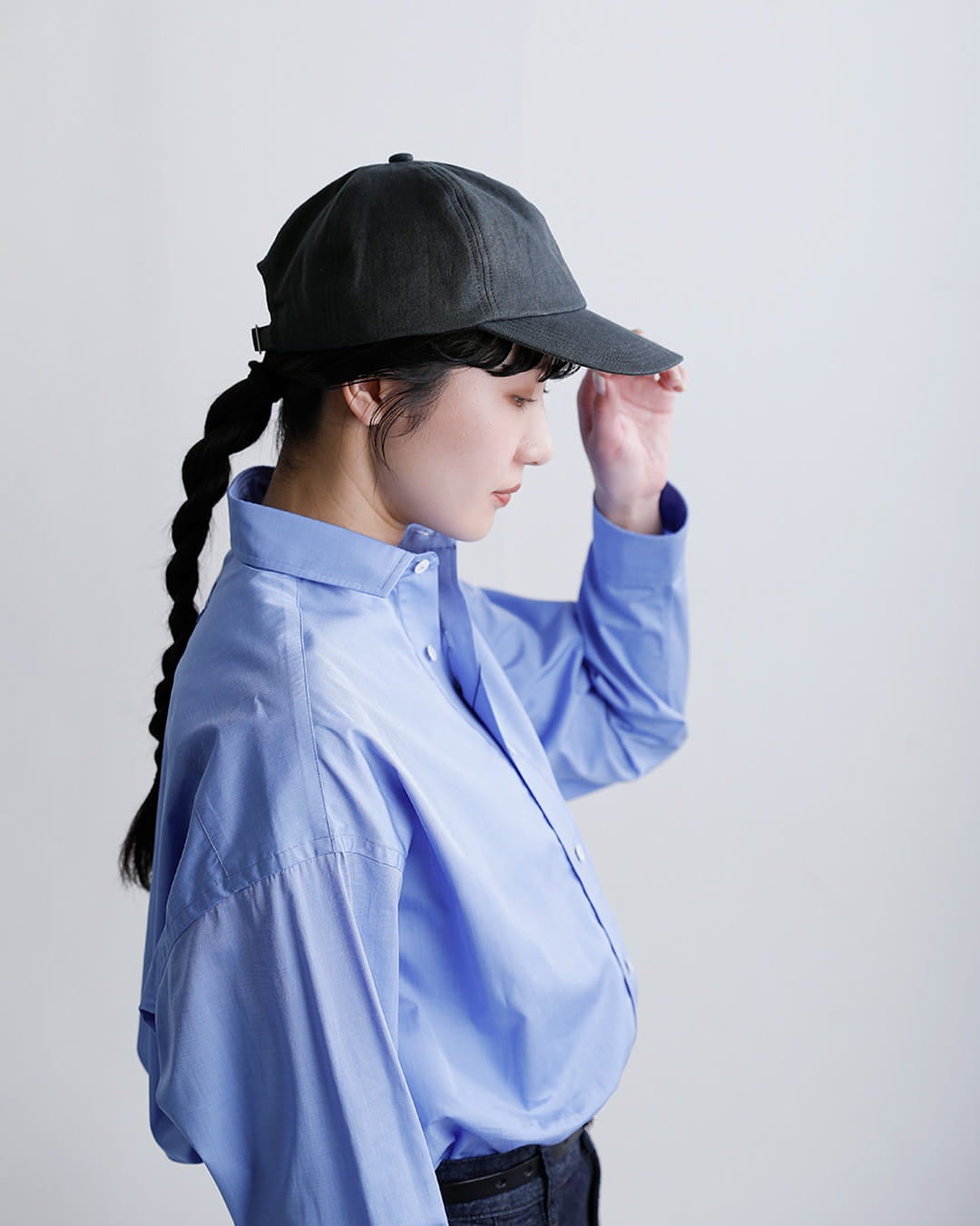 Nine Tailor ナインテイラー リネン スマイリーキャップ Catnip Cap n