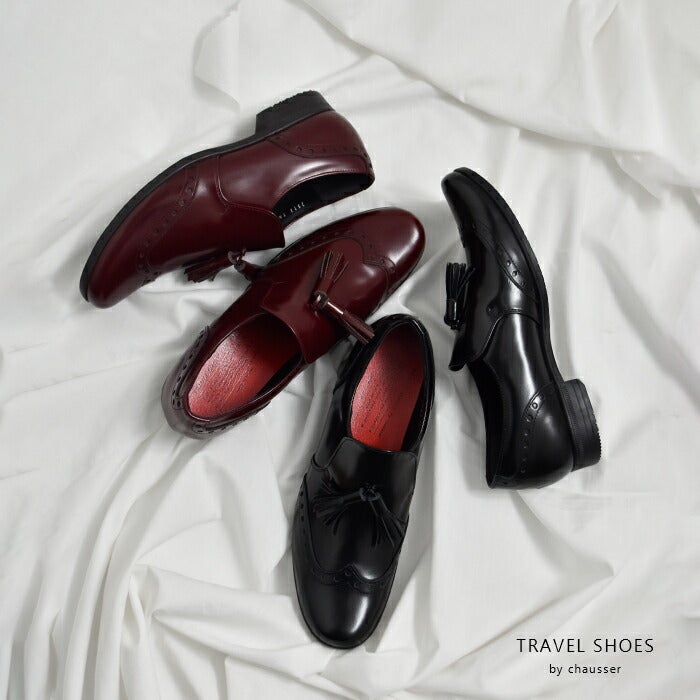 TRAVEL SHOES by chausser トラベルシューズバイショセ ガラスレザー
