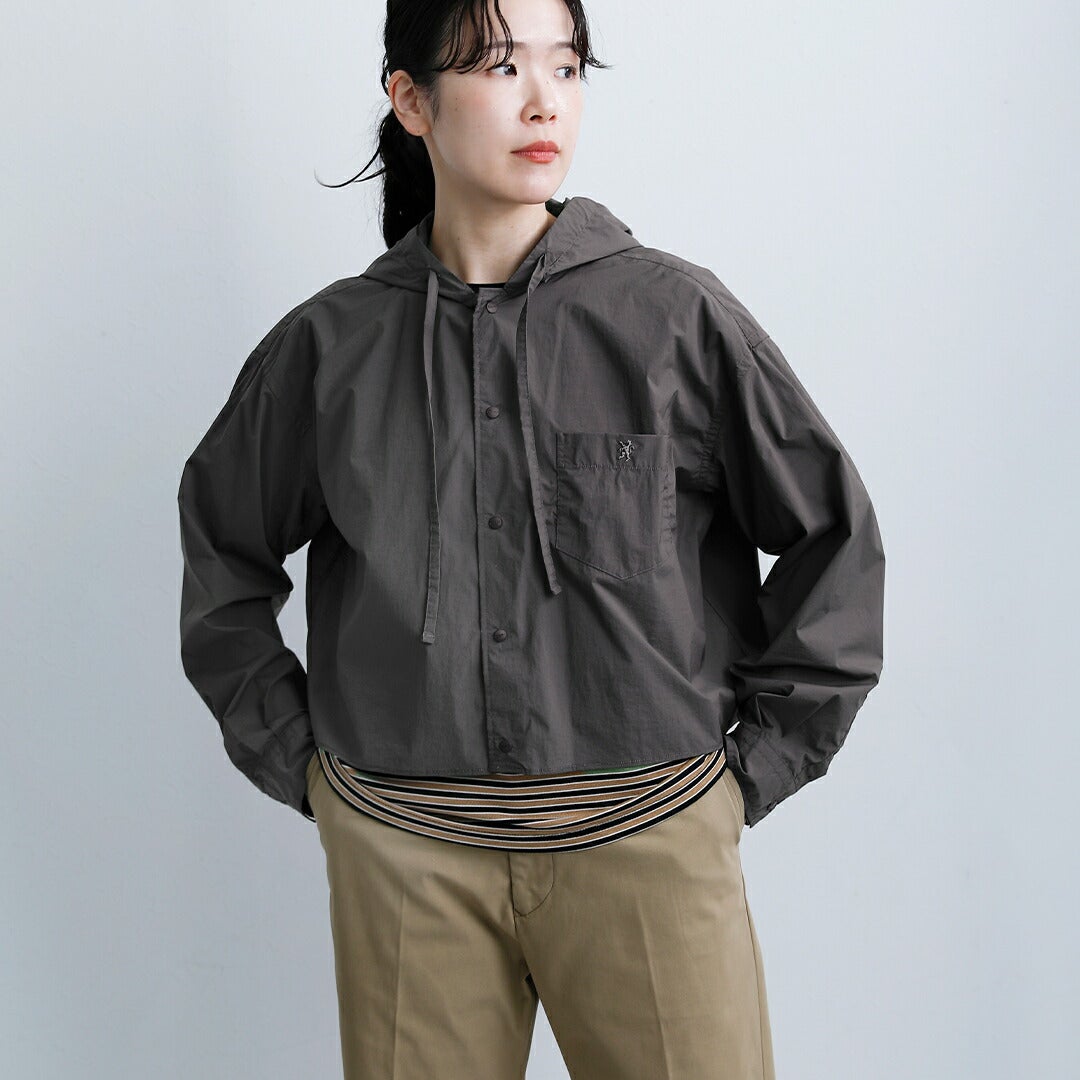 G/FORE フード付きシャツ M ベージュ Gymphlex ジムフレックス ウルトラライト ストレッチ フードシャツ gy