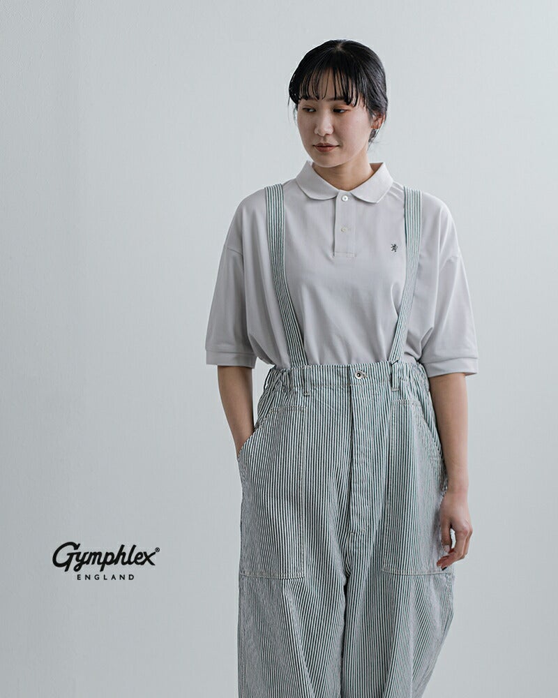 Gymphlex ジムフレックス コットン鹿の子 ドルマンスリーブ ポロシャツ