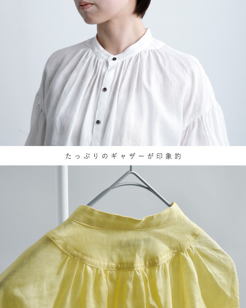 クーポン対象】MANON マノン フレンチリネン アミカルシャツ “FRENCH