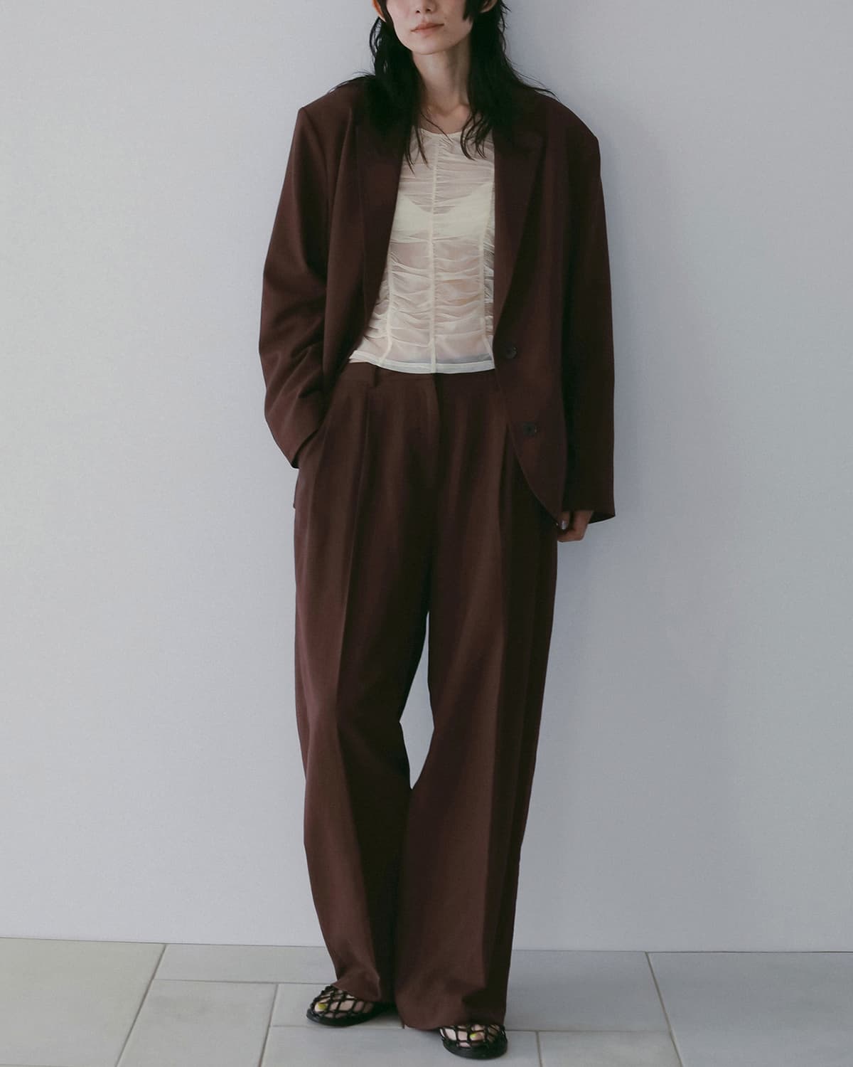 anuke アンヌーク オーバー リネン ジャケット Over Linen Jacket